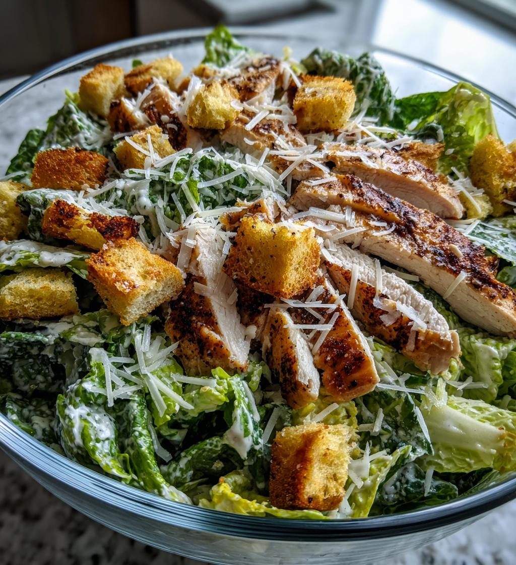 chicken caesar salad - detail 1