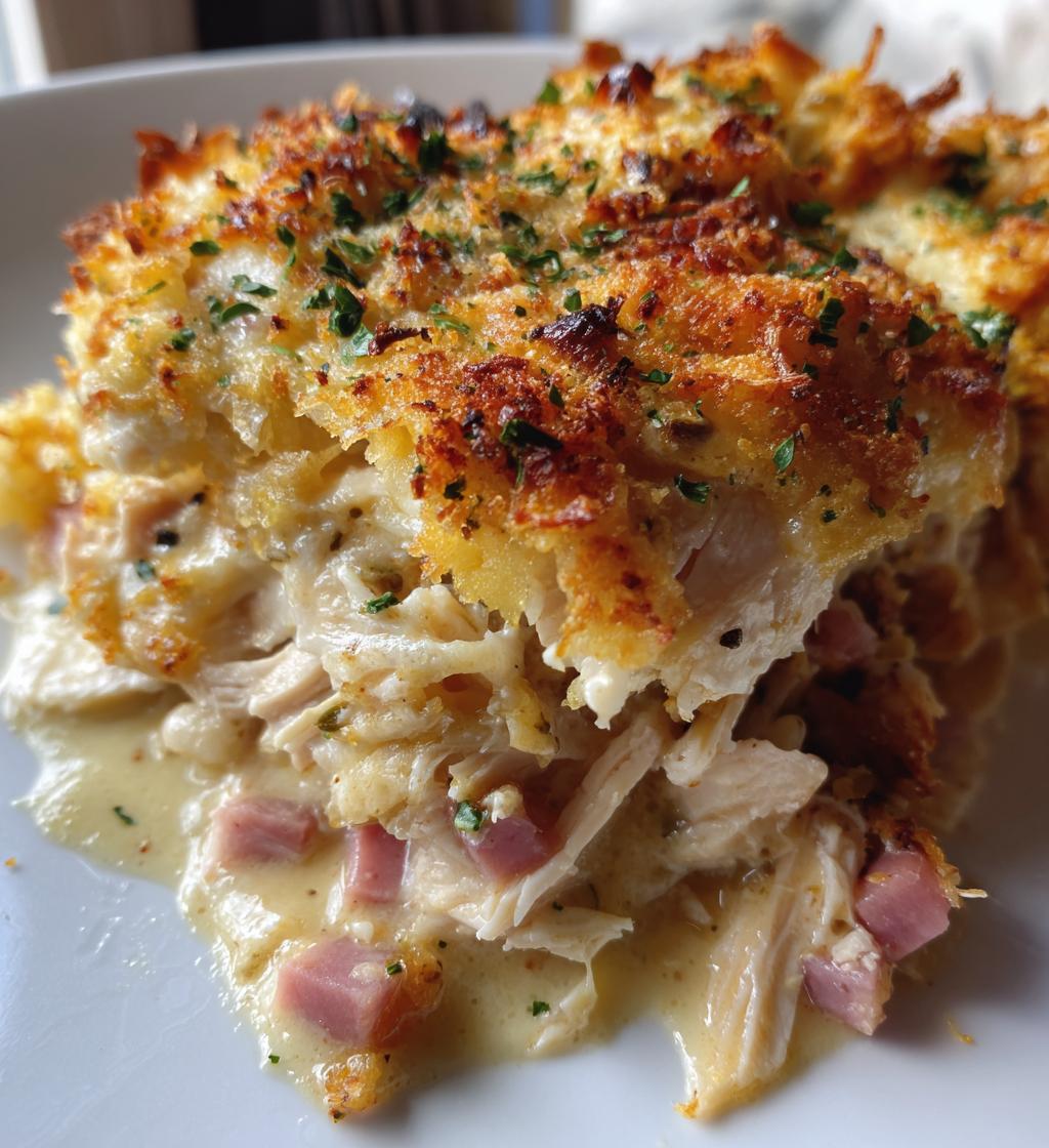 chicken cordon bleu casserole
