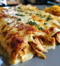 chicken enchiladas with sour cream white sauce