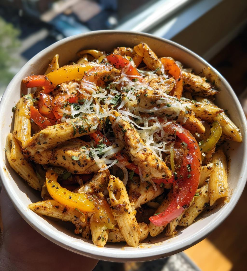 chicken fajita pasta