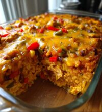 chicken fajita rice casserole