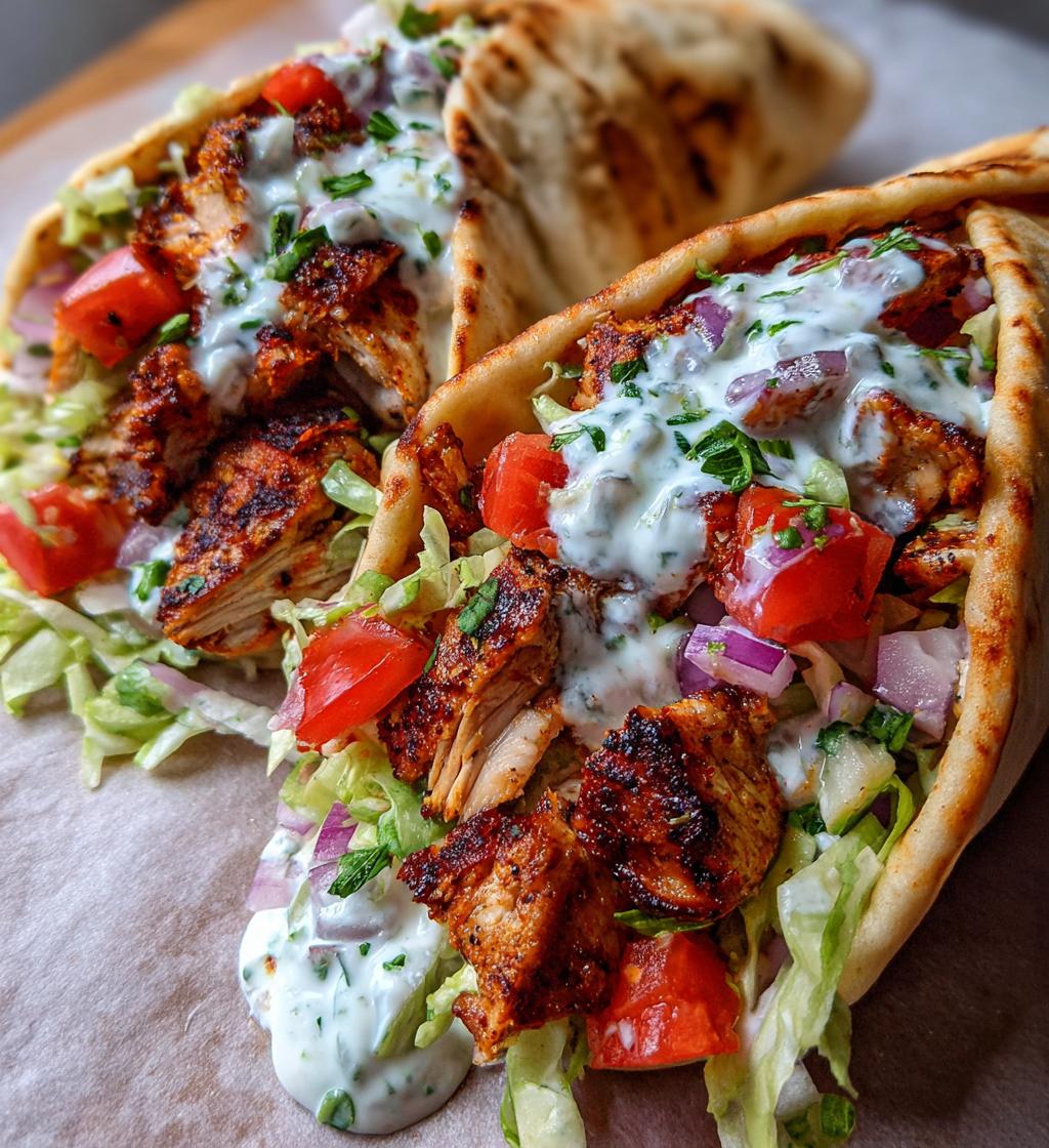chicken gyros - detail 1