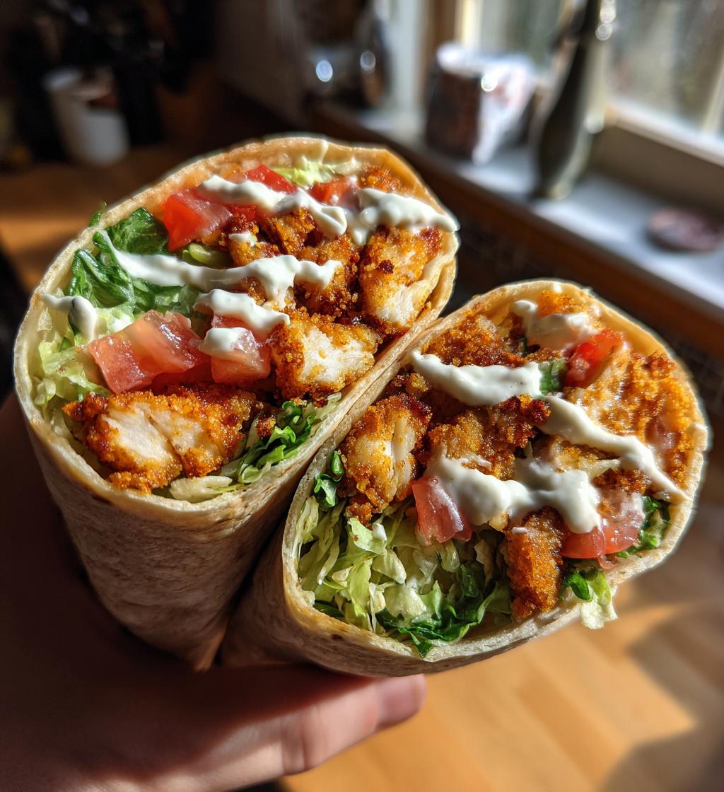 chicken nugget wrap - detail 1
