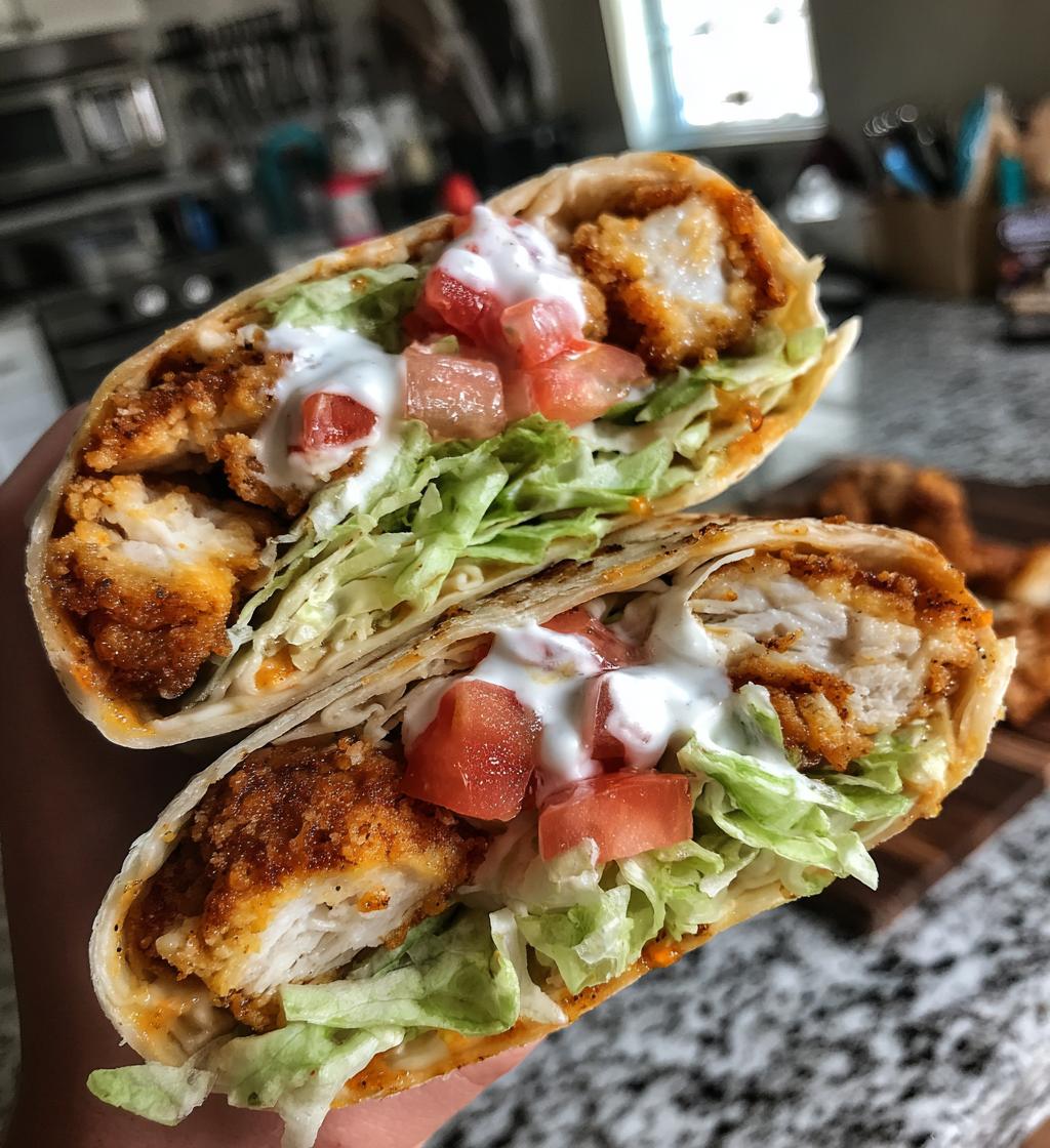 chicken nugget wrap