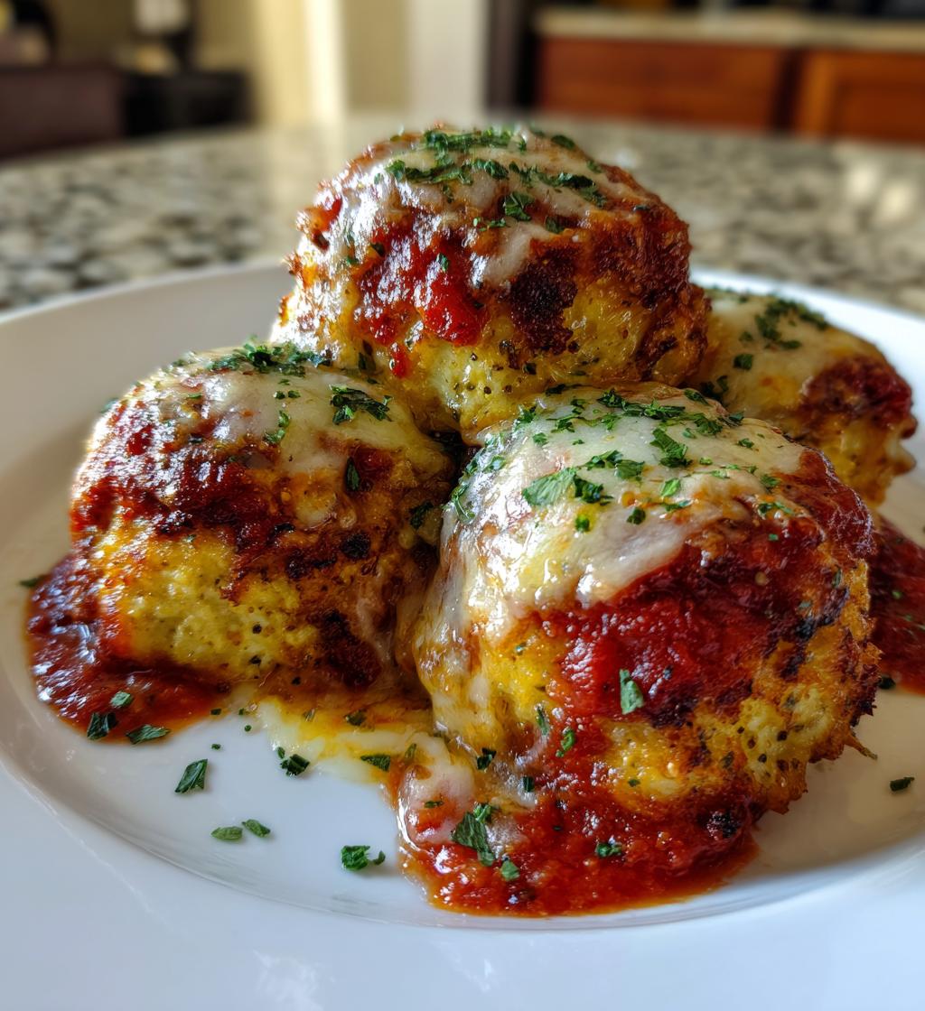 chicken parmesan meatballs