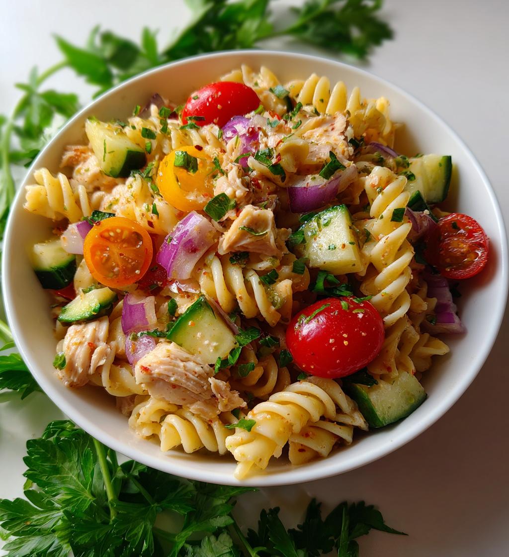 chicken pasta salad - detail 1