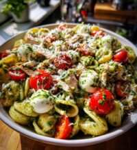 chicken pesto pasta salad