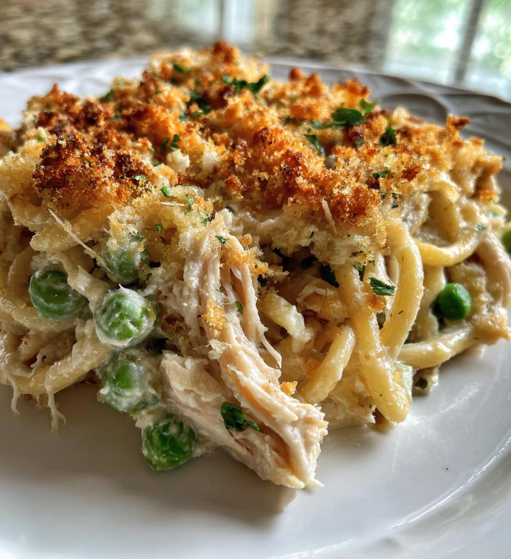 chicken tetrazzini pasta bake