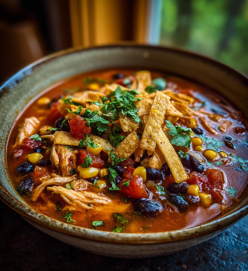 chicken tortilla soup - detail 1