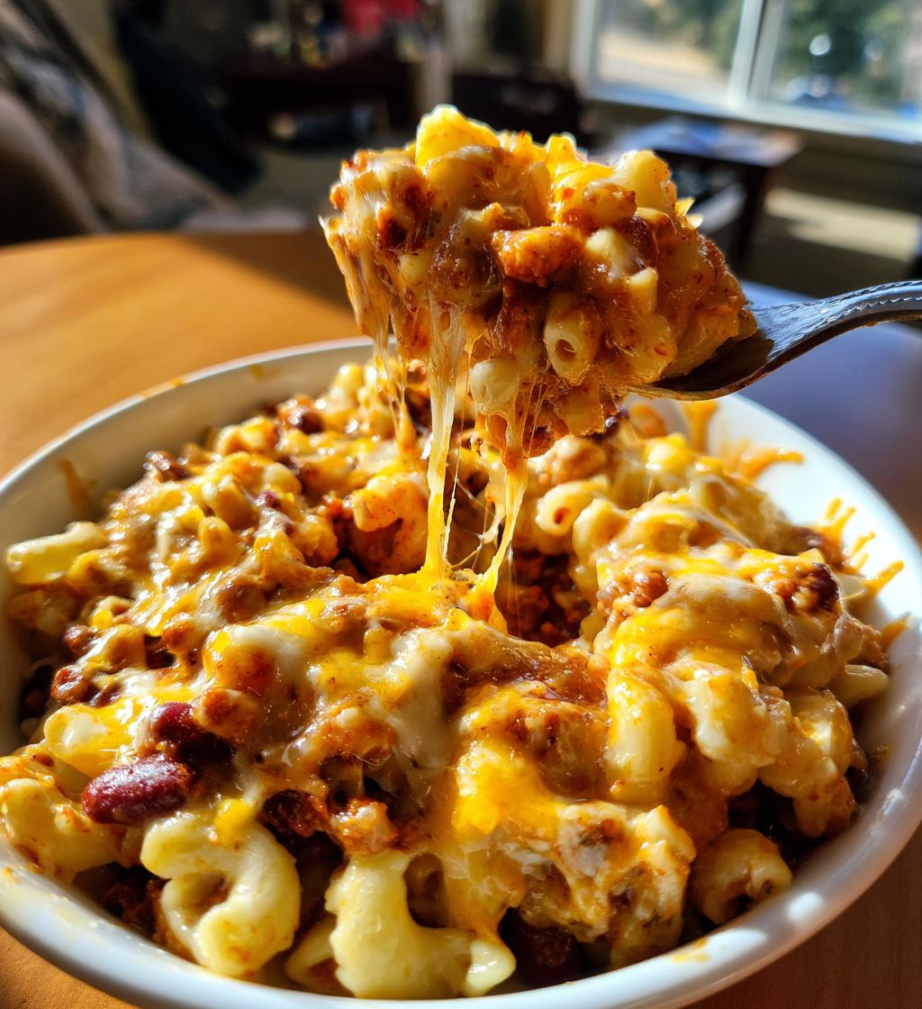 chili mac and cheese - detail 1