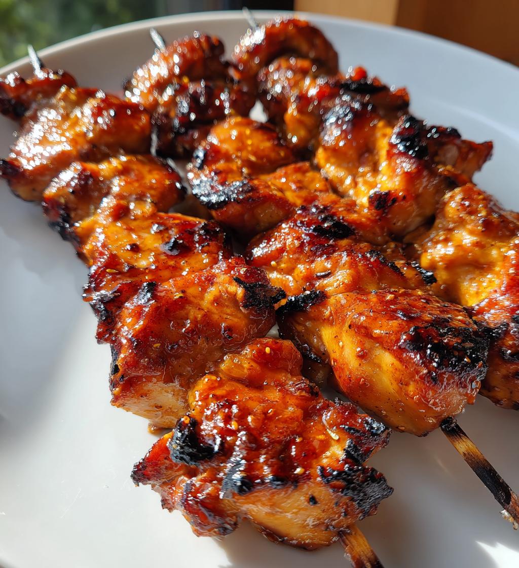 chipotle honey chicken skewers - detail 1