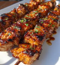 chipotle honey chicken skewers