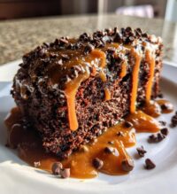 chocolate caramel dump cake