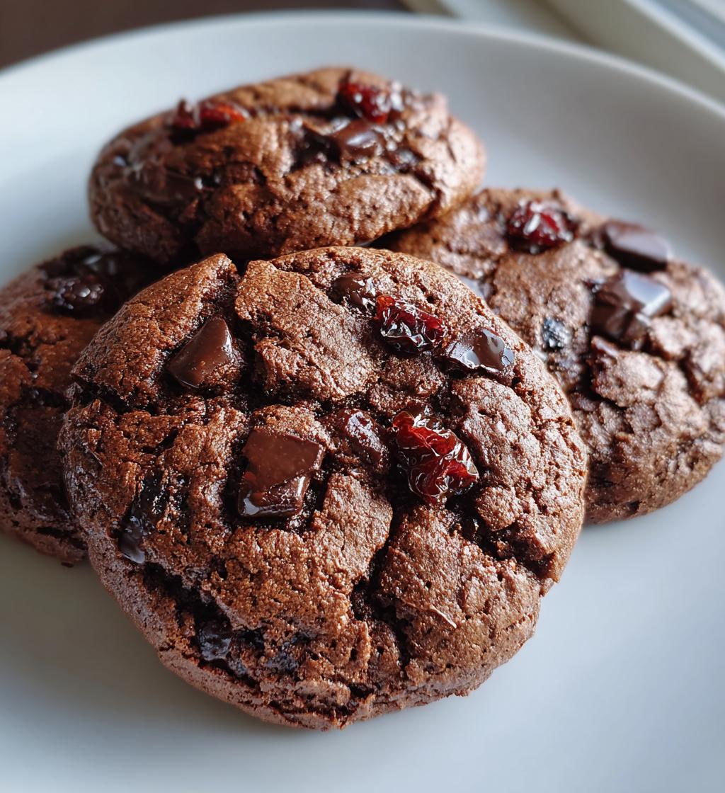 chocolate cherry cookies