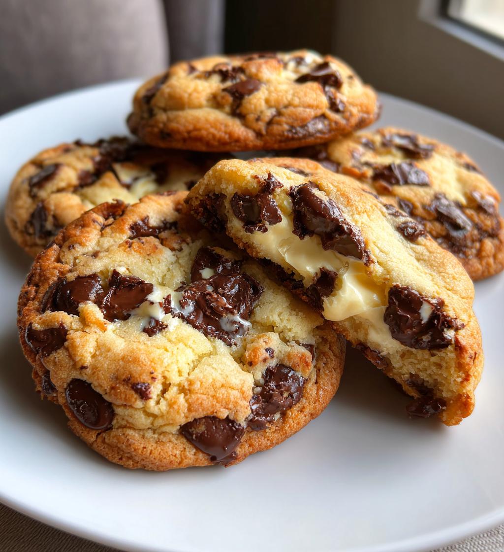 chocolate chip cheesecake cookies - detail 1