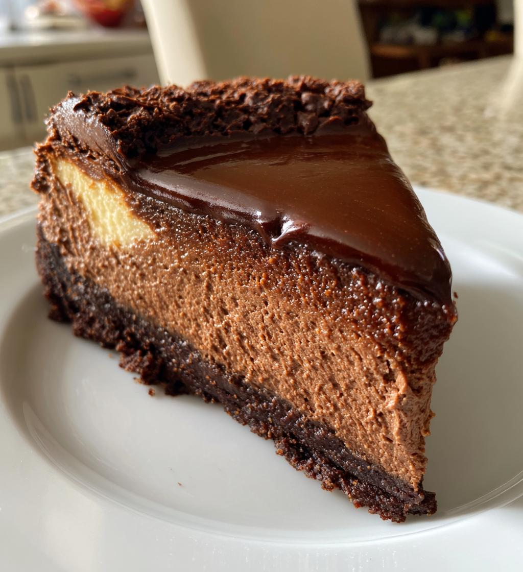 chocolate fudge truffle cheesecake