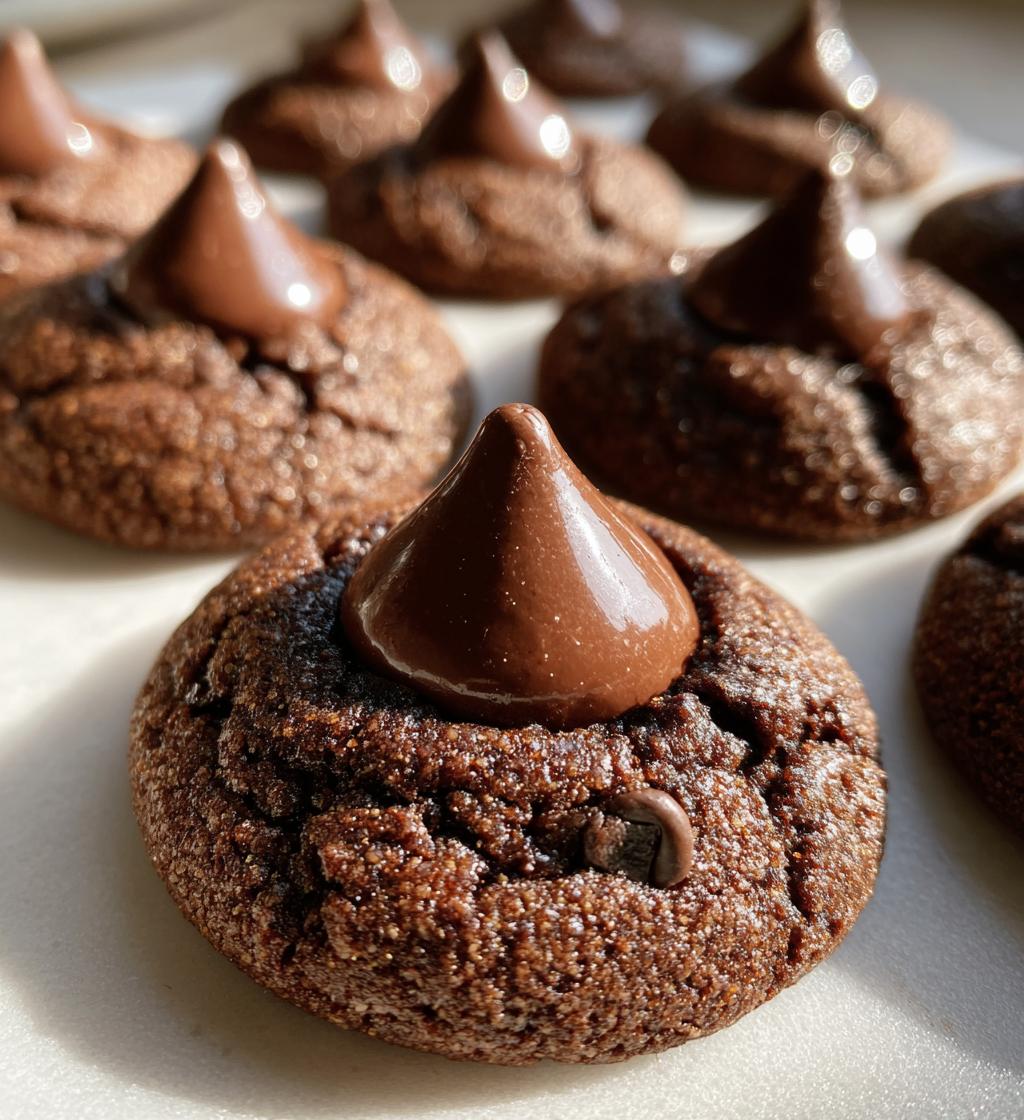 chocolate hershey kiss cookies