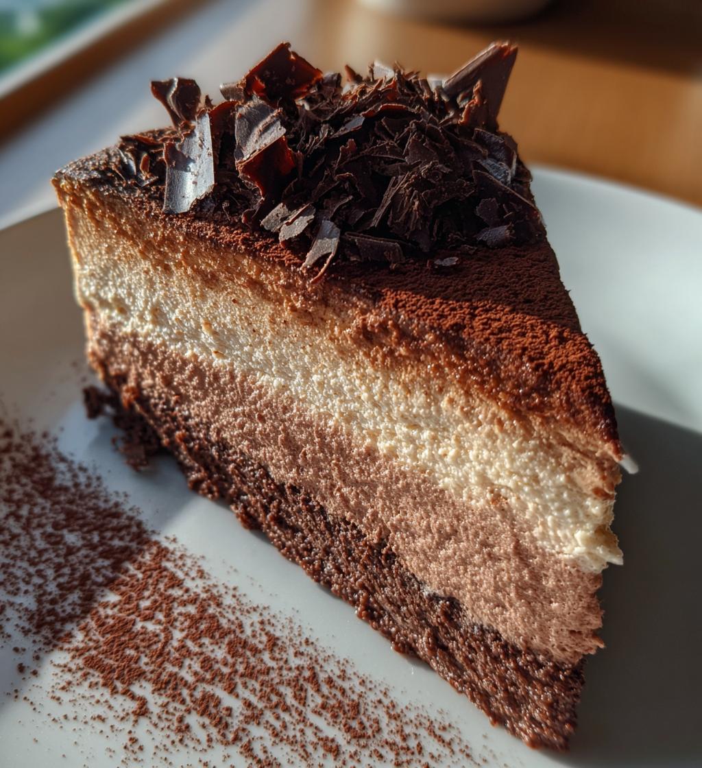 chocolate mousse cake - detail 1