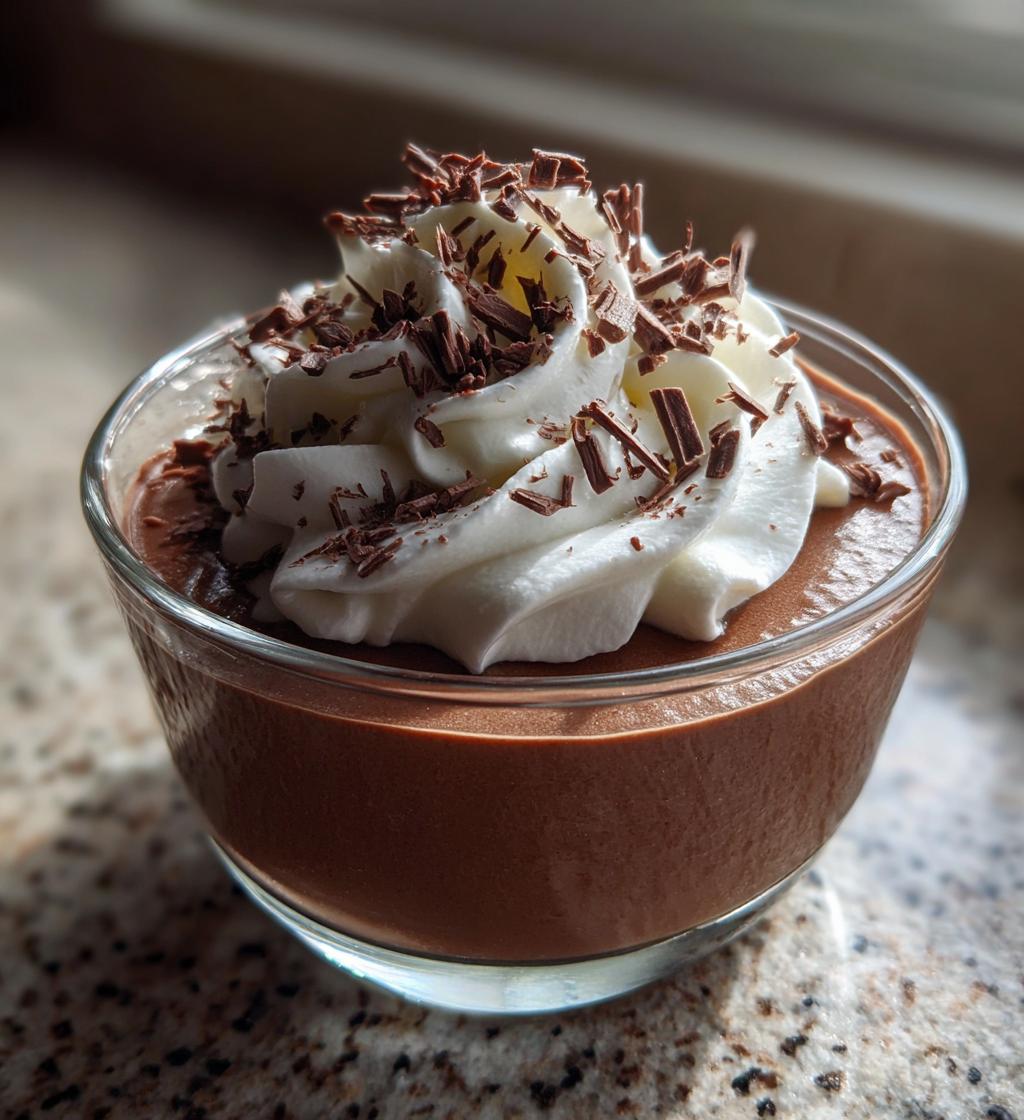 chocolate mousse easy dessert - detail 1