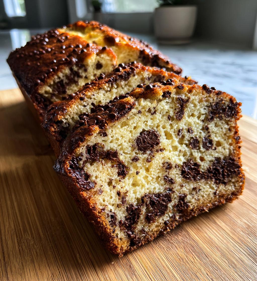 chocolate peanut butter banana bread - detail 1