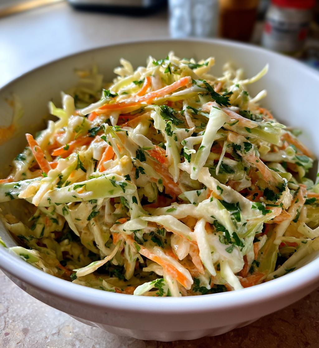 cilantro lime coleslaw - detail 1