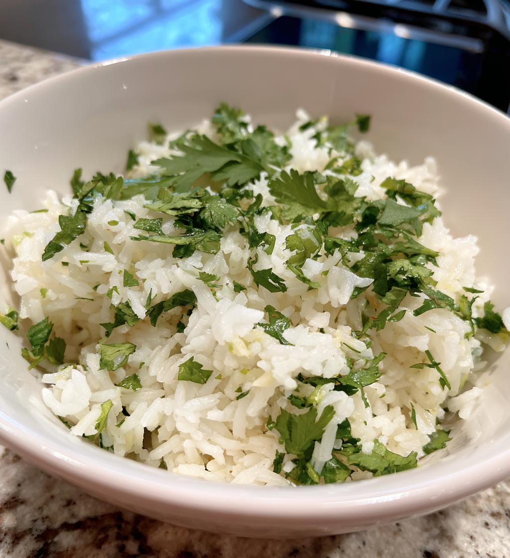 cilantro lime rice bowl