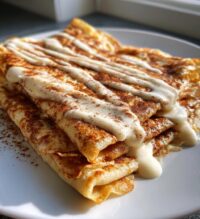 cinnamon roll protein crepes