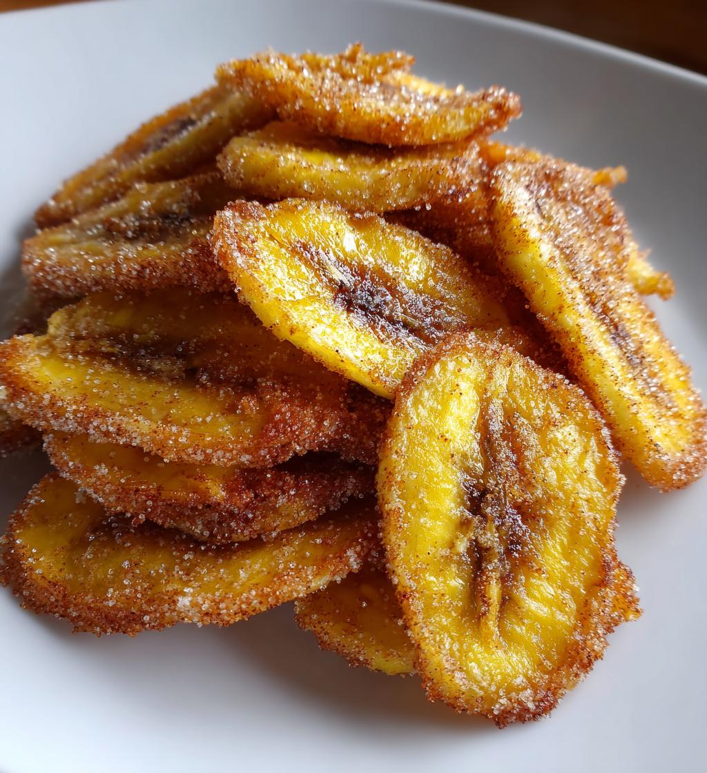 cinnamon sugar air fryer banana chips