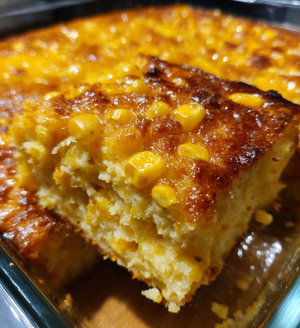 classic cream cheese corn casserole - detail 1