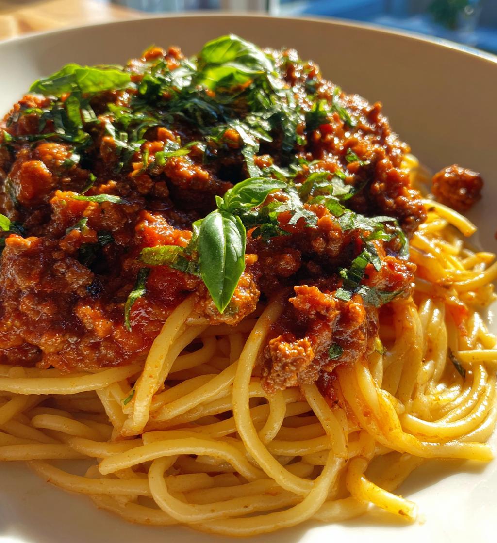 classic homemade bolognese sauce - detail 1