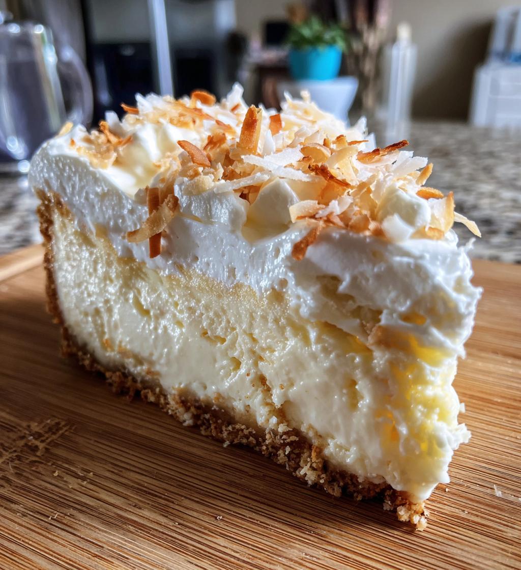 coconut cheesecake - detail 1