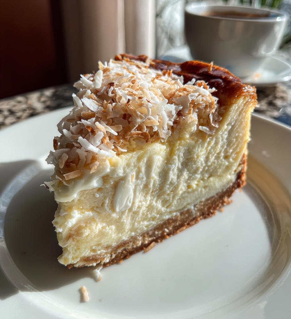 coconut cheesecake
