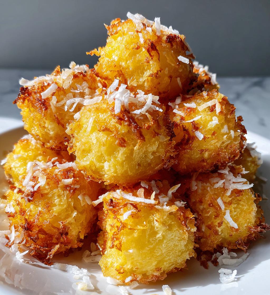 coconut pineapple bites - detail 1