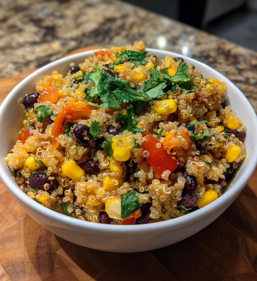 corn and black bean quinoa salad