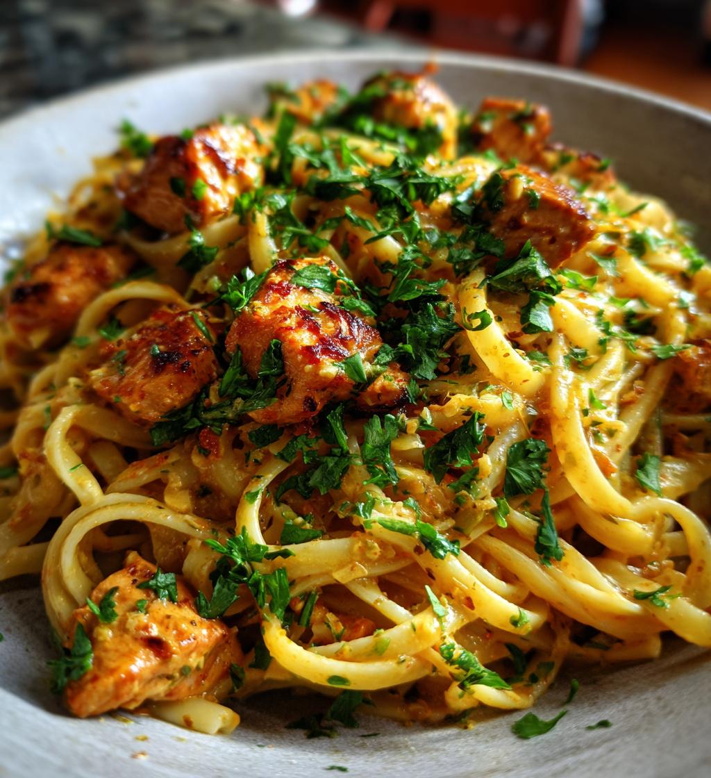 cowboy butter chicken linguine - detail 1