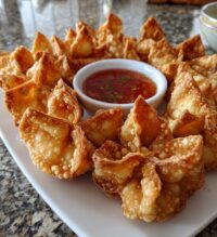 crab rangoon crab cream cheese filled crispy wontons