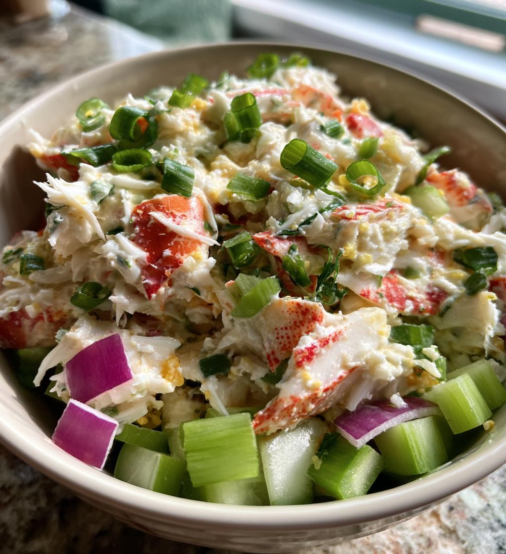 crab salad - detail 1