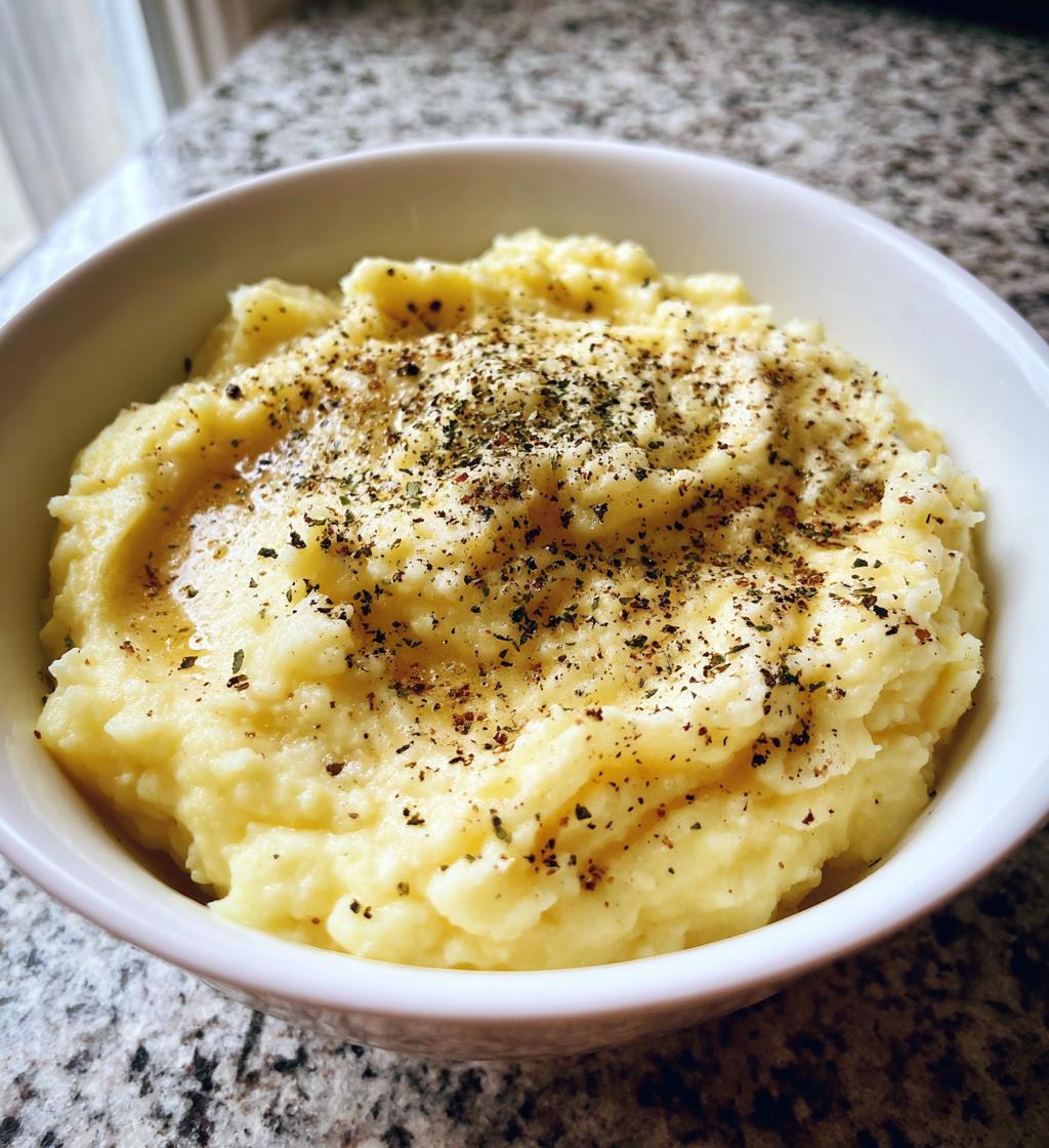 creamed potatoes - detail 1