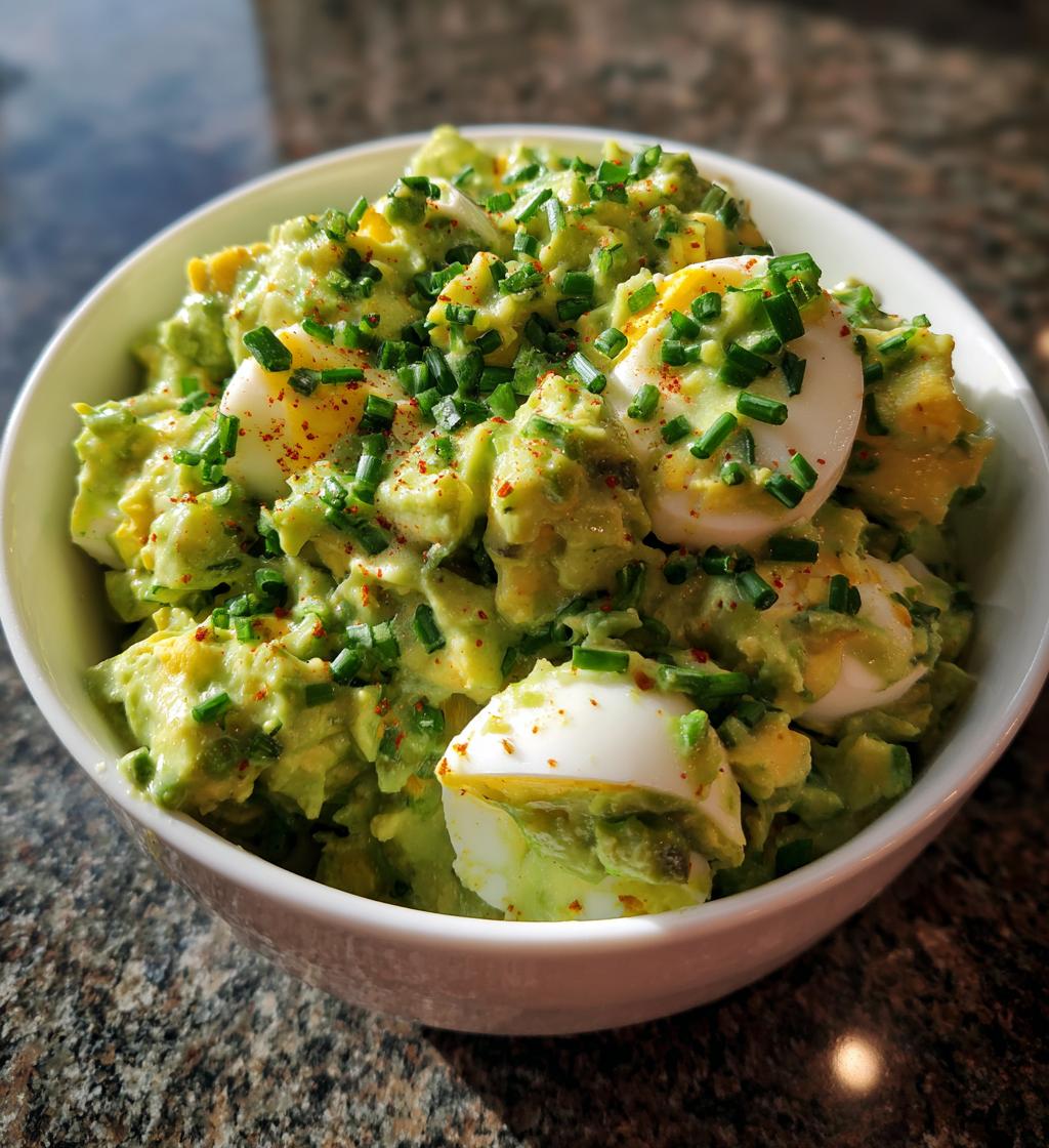 creamy avocado egg salad - detail 1