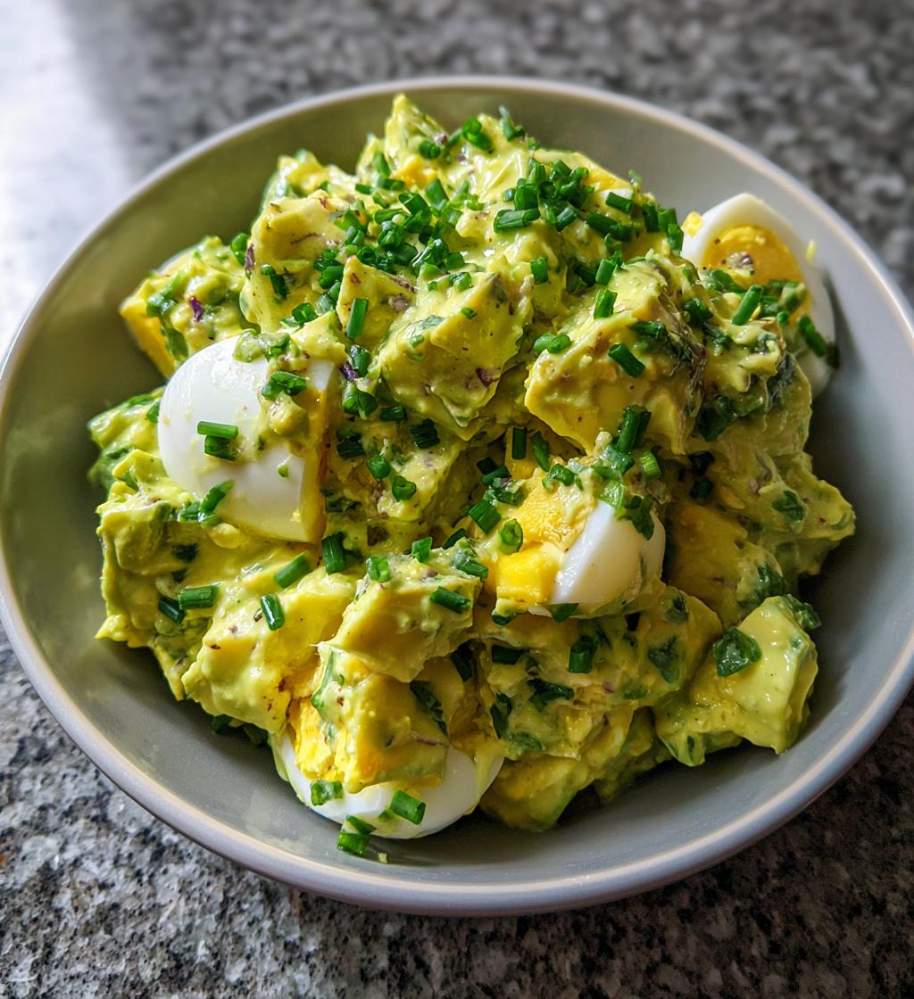 creamy avocado egg salad