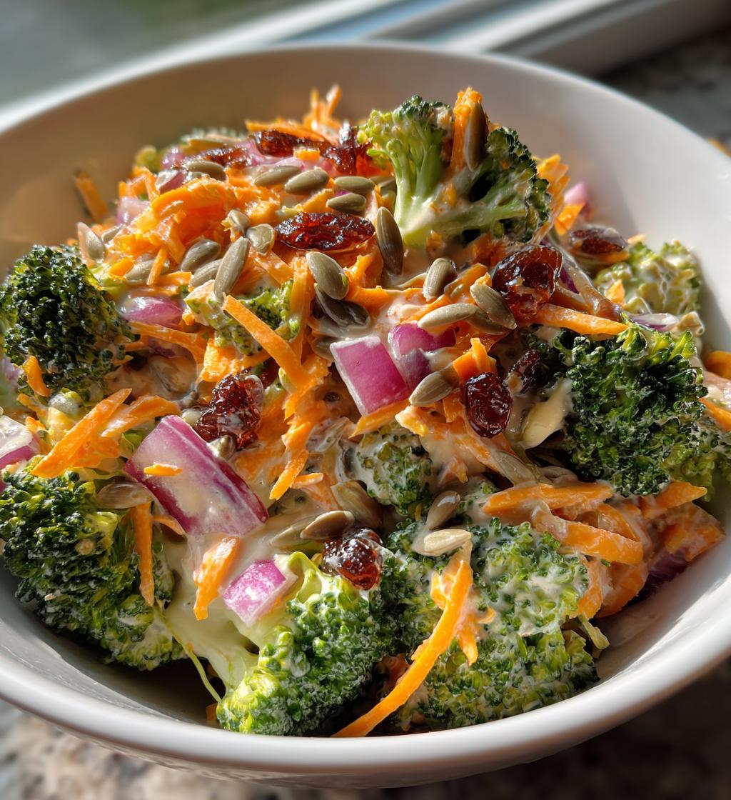 creamy broccoli salad