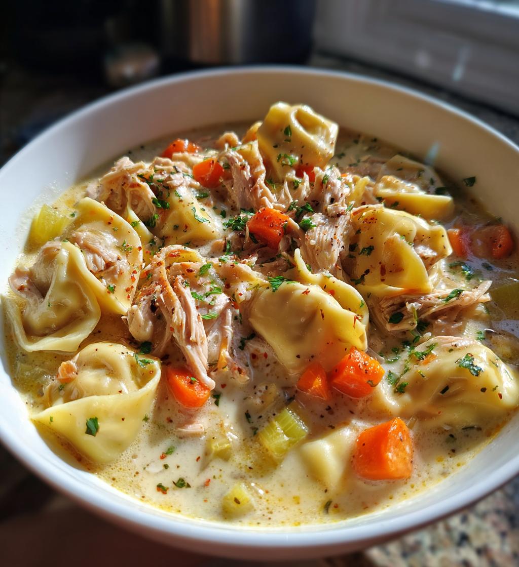 creamy chicken tortellini soup