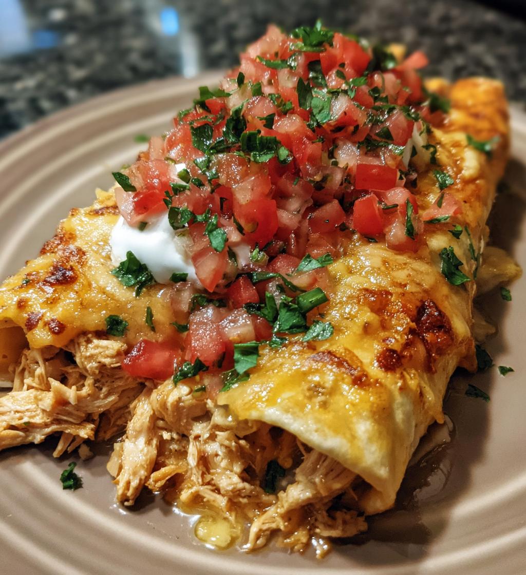 creamy chilli chicken enchiladas