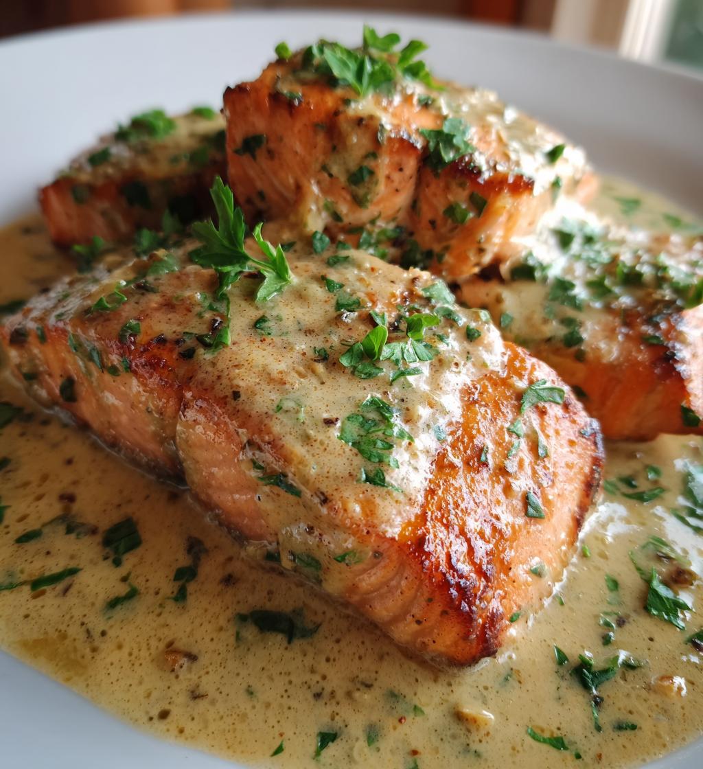 creamy garlic marry me salmon