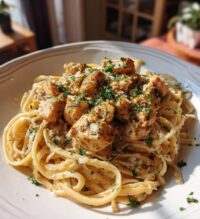 creamy garlic parmesan chicken pasta