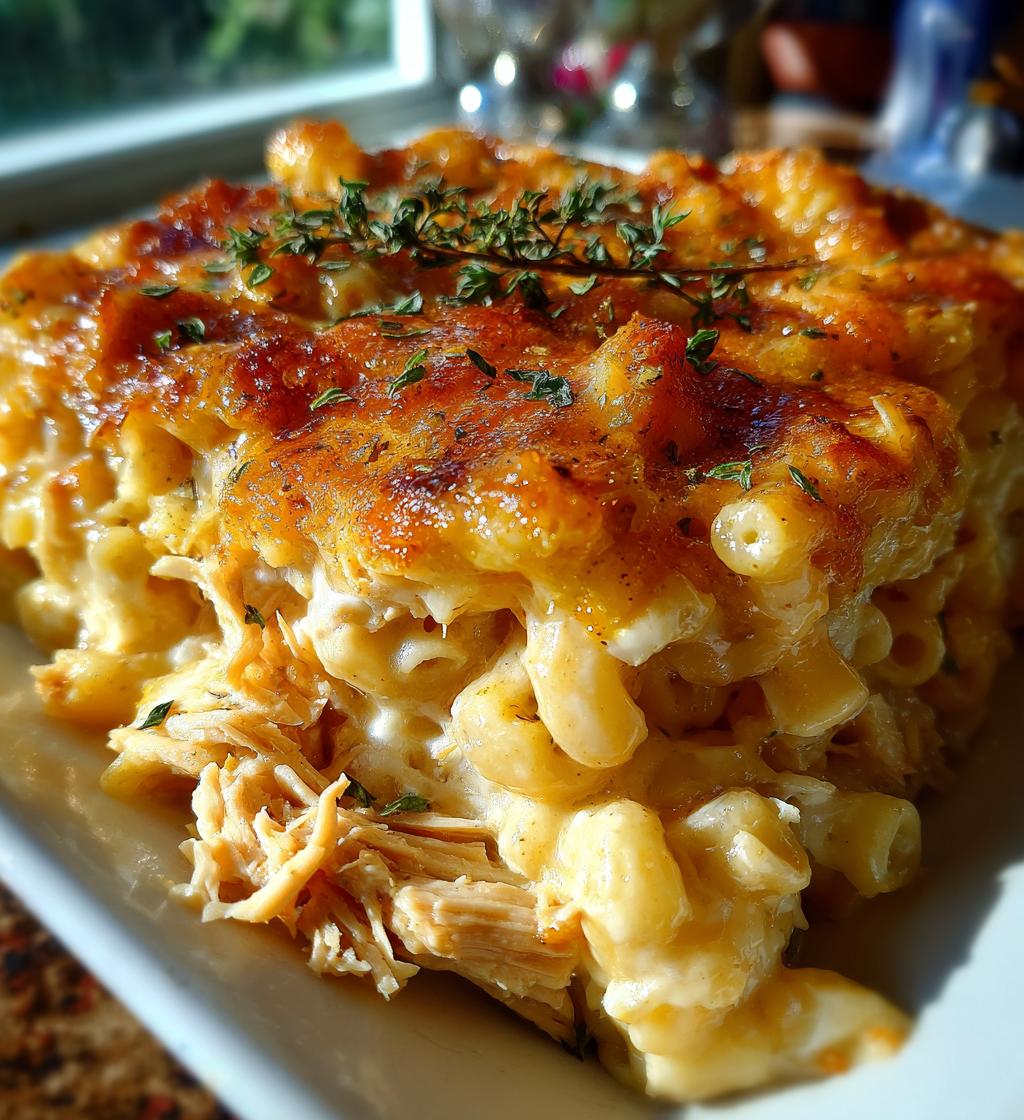 creamy honey pepper chicken mac and cheese recipe - detail 1
