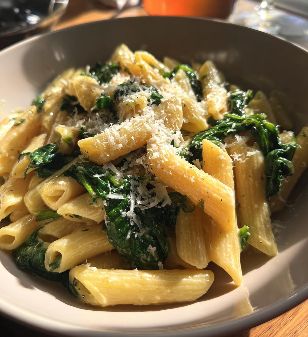 creamy hummus pasta