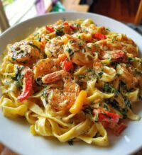 creamy jamaican shrimp rasta pasta