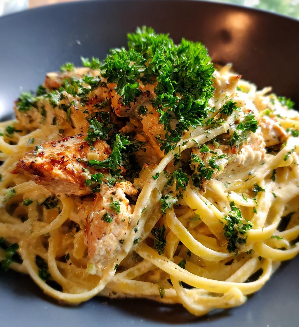 creamy one pot cajun chicken linguine with garlic parmesan sauce