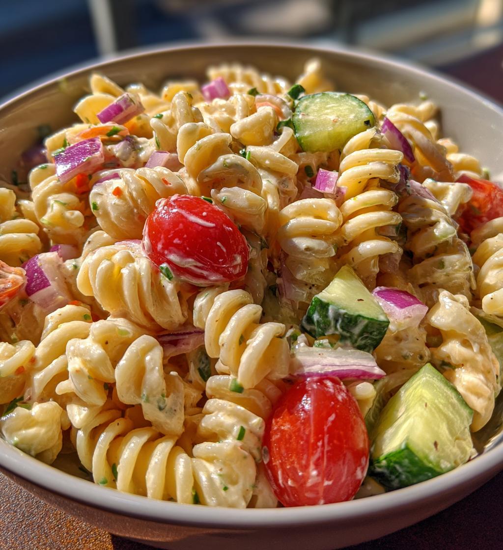 creamy pasta salad